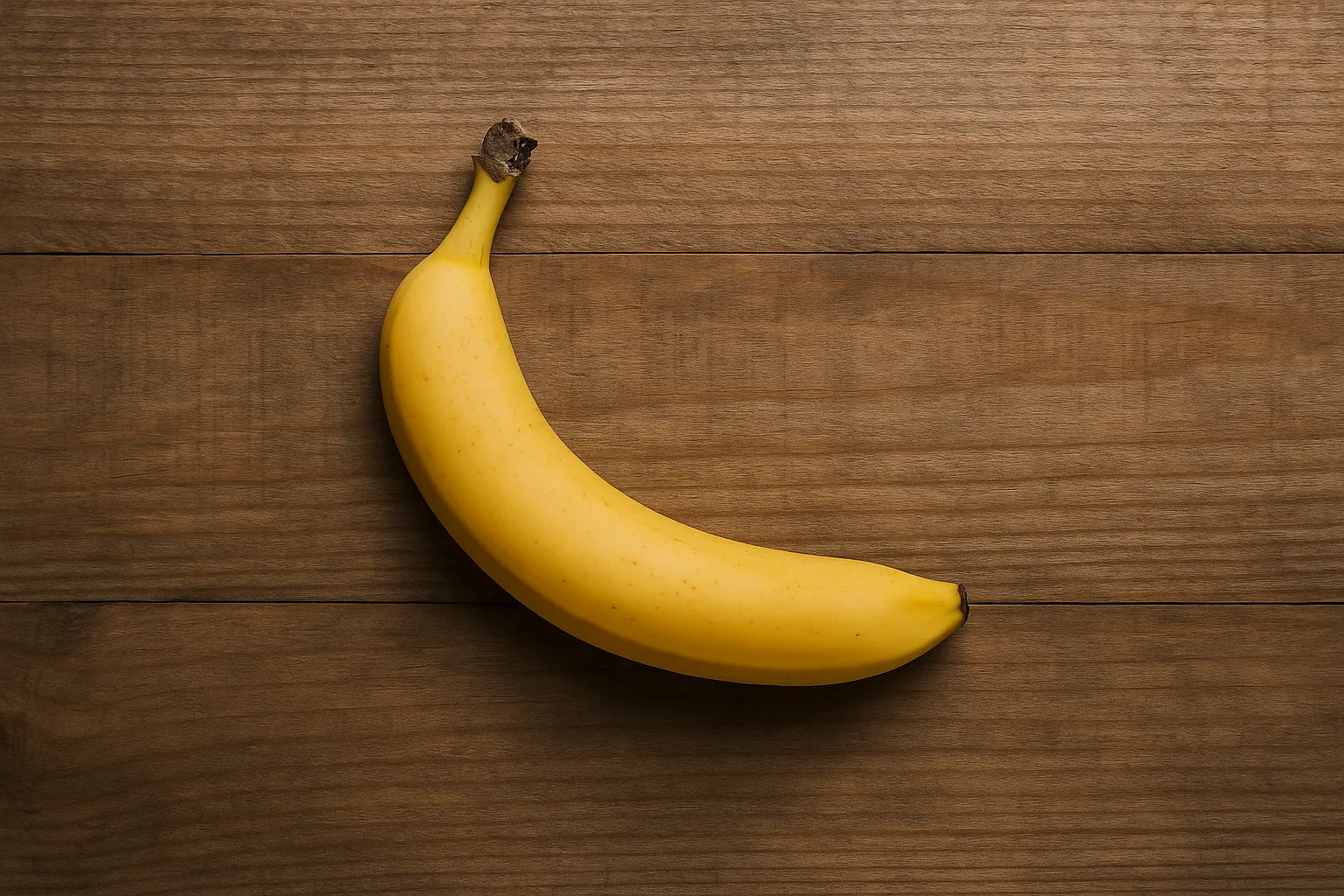 A cheerful single banana, ready for its close-up
